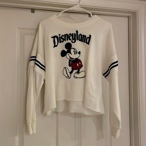 Disneyland cropped sweatshirt. Size medium